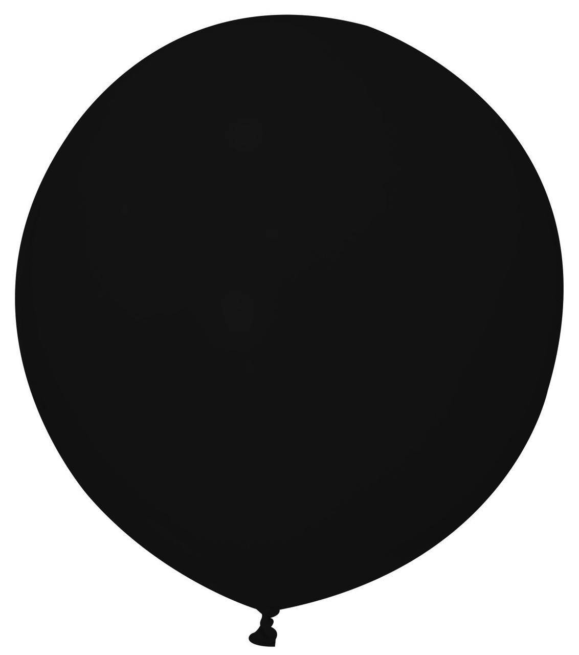 

Латексный шар пастель черный 24" Balonevi