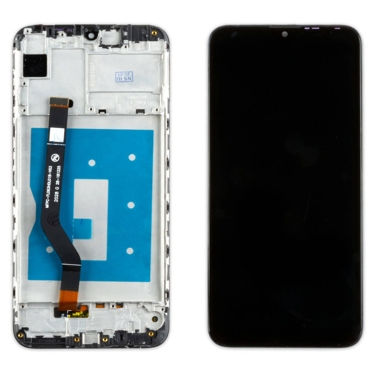 

Дисплей HUAWEI Y7 (2019) (DUB-LX1) с черным тачскрином и рамкой, Черный