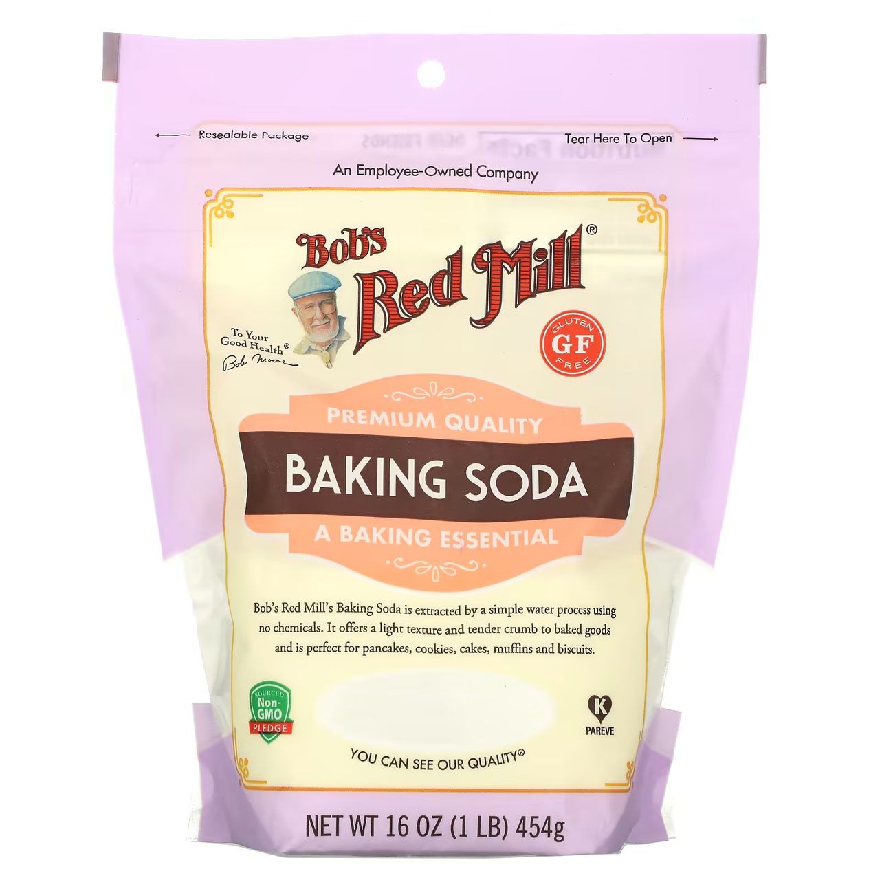 

Чистая пищевая сода без глютена Bob's Red Mill (Baking Soda) 453 г (BRM-03391)