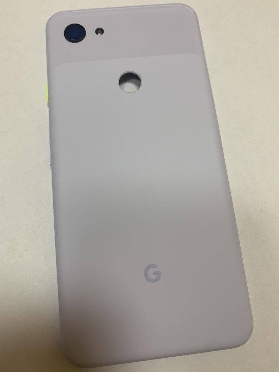 

Задняя крышка Google Pixel 3a XL белая Clearly White оригинал + стекло камеры, Белый