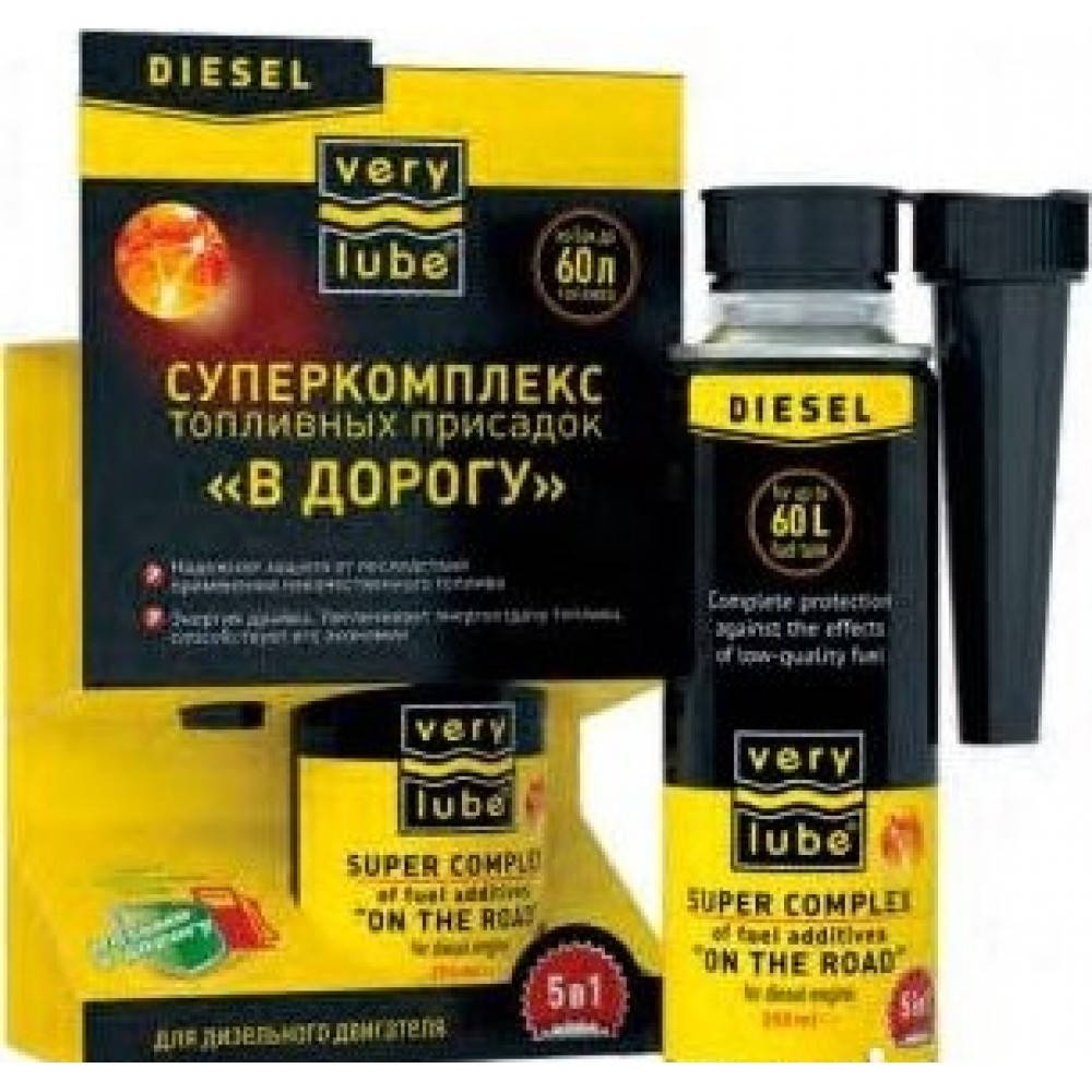 

Топливная присадка для дизельного двигателя 5 в 1 Verylube 250 мл