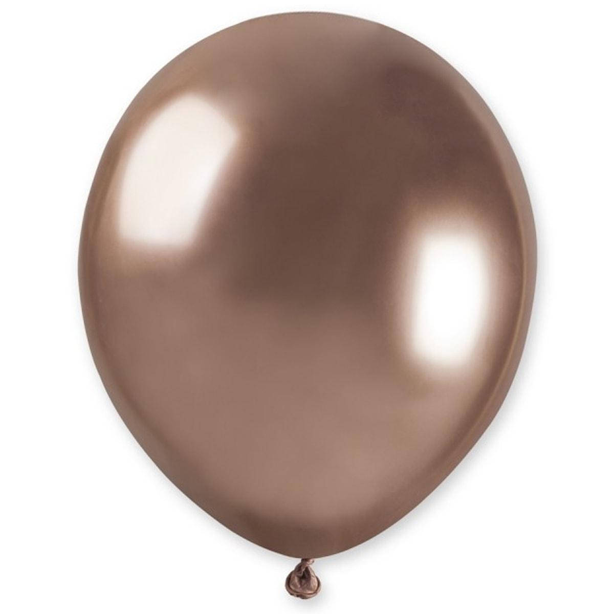 

Латексный шар 5"(13см) Хром розовое золото (shiny rose gold), GEMAR (Италия)