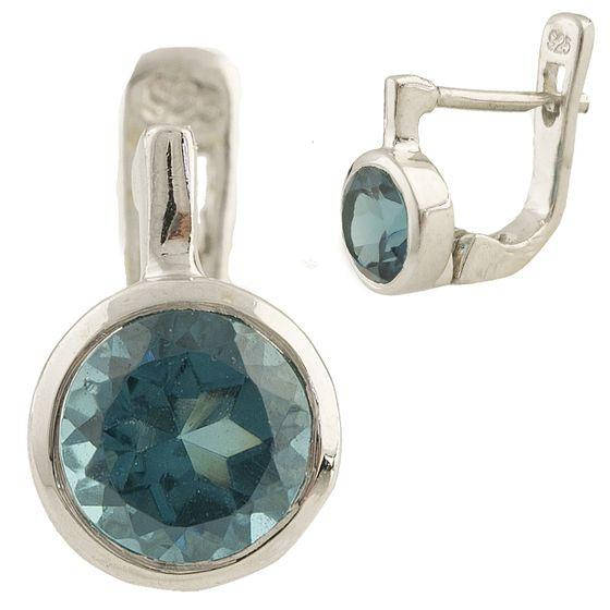 

Серебряные серьги ShineSilver с натуральным топазом Лондон Блю (1194942)