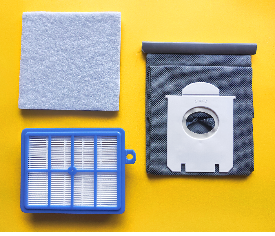 

Комплект фильтров для пылесосов Philips, Electrolux. Комплект с многоразовым мешком и ТОНКИМ моторным фильтром
