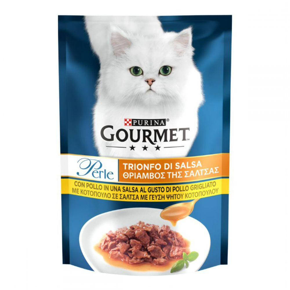 

Gourmet Perle консерва для кішок міні філе в соусі з куркою 85 г