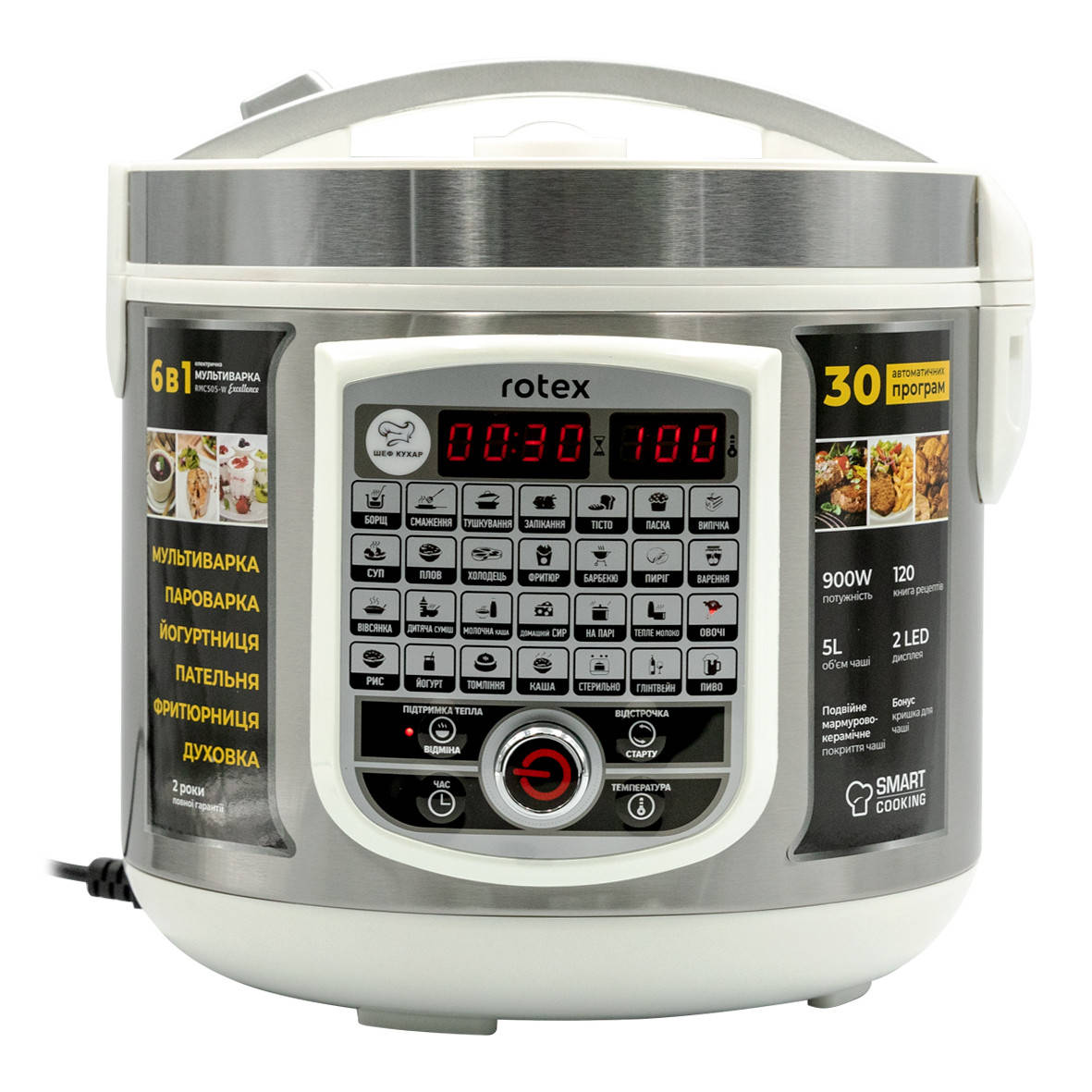 

Мультиварка ROTEX RMC505-W Exellence (Ротекс)