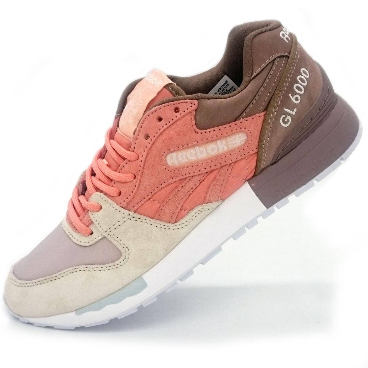 

Женские кроссовки Reebok GL6000 темная пудра (натуральная замша) р.(35, 36)