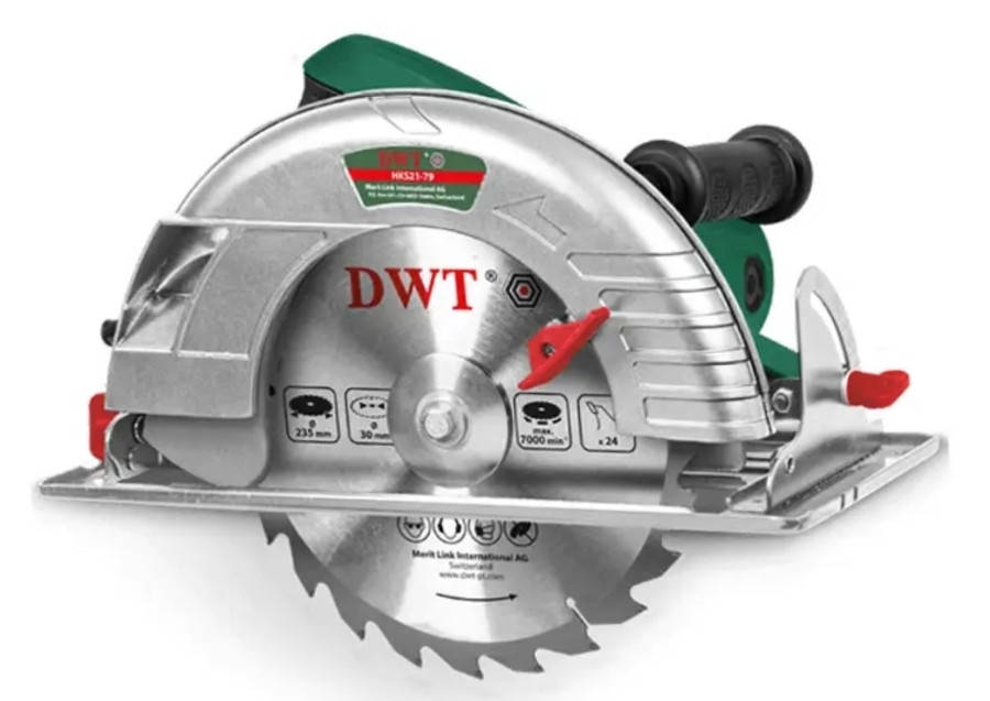 

Пила циркулярная DWT HKS 21-79 (79 мм глубина пропила, диск 235 мм, мощность 2100 Вт,)