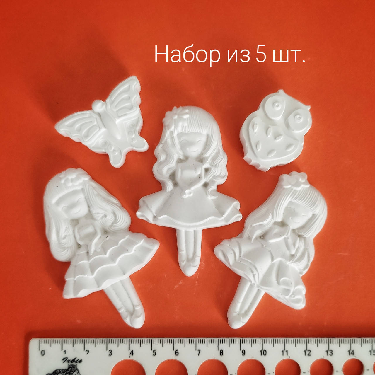 

Гипсовые фигурки для девочек куклы набор из 5шт.