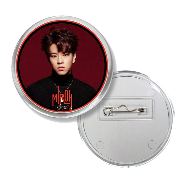 

Значок акриловый Страй Кидз Stray Kids Ким Сынмин на булавке 65 мм