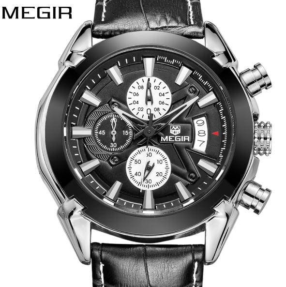 

Часы кварцевые мужские Megir Montre Dark