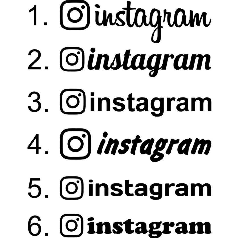 

Виниловая наклейка - Instagram, Инстаграмм