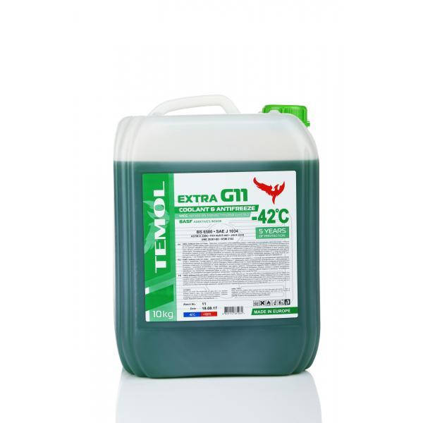 

Антифриз Зеленый Temol Extra G11 10кг