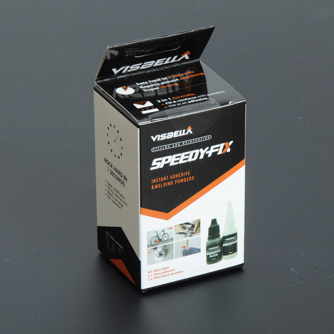 

Клей порошковый Visаbella Black 7-15 сек. (2х ком.), 20 г