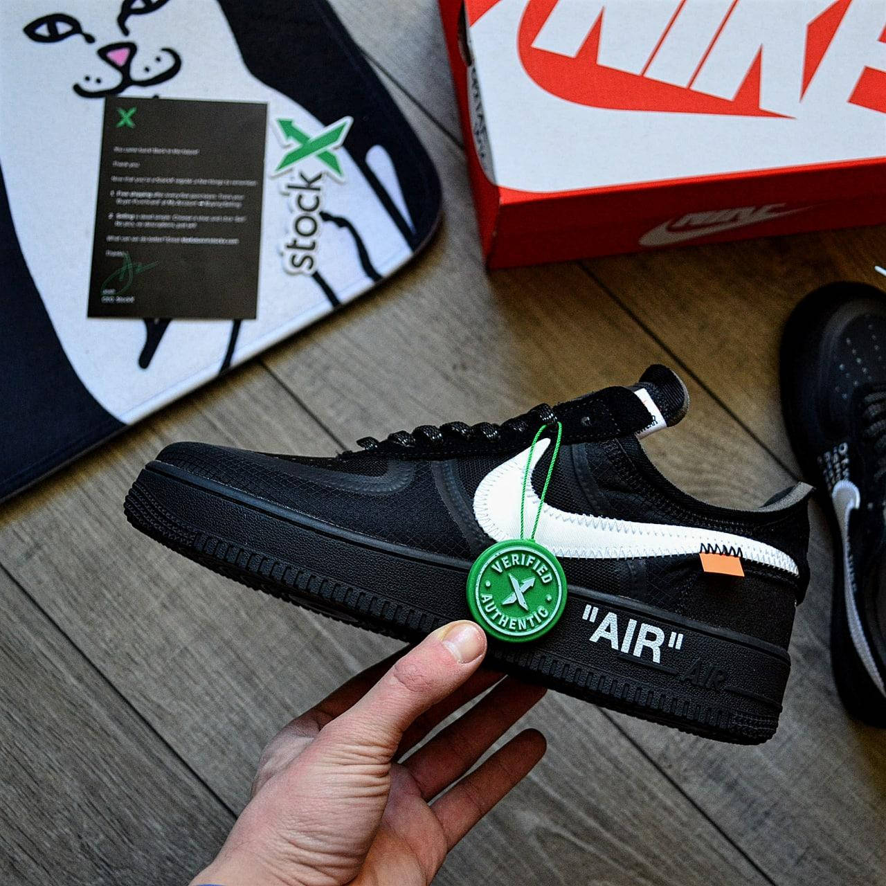 

Стильные кроссовки ​​​​​Nike Air Force x Off-White BLACK, Черный