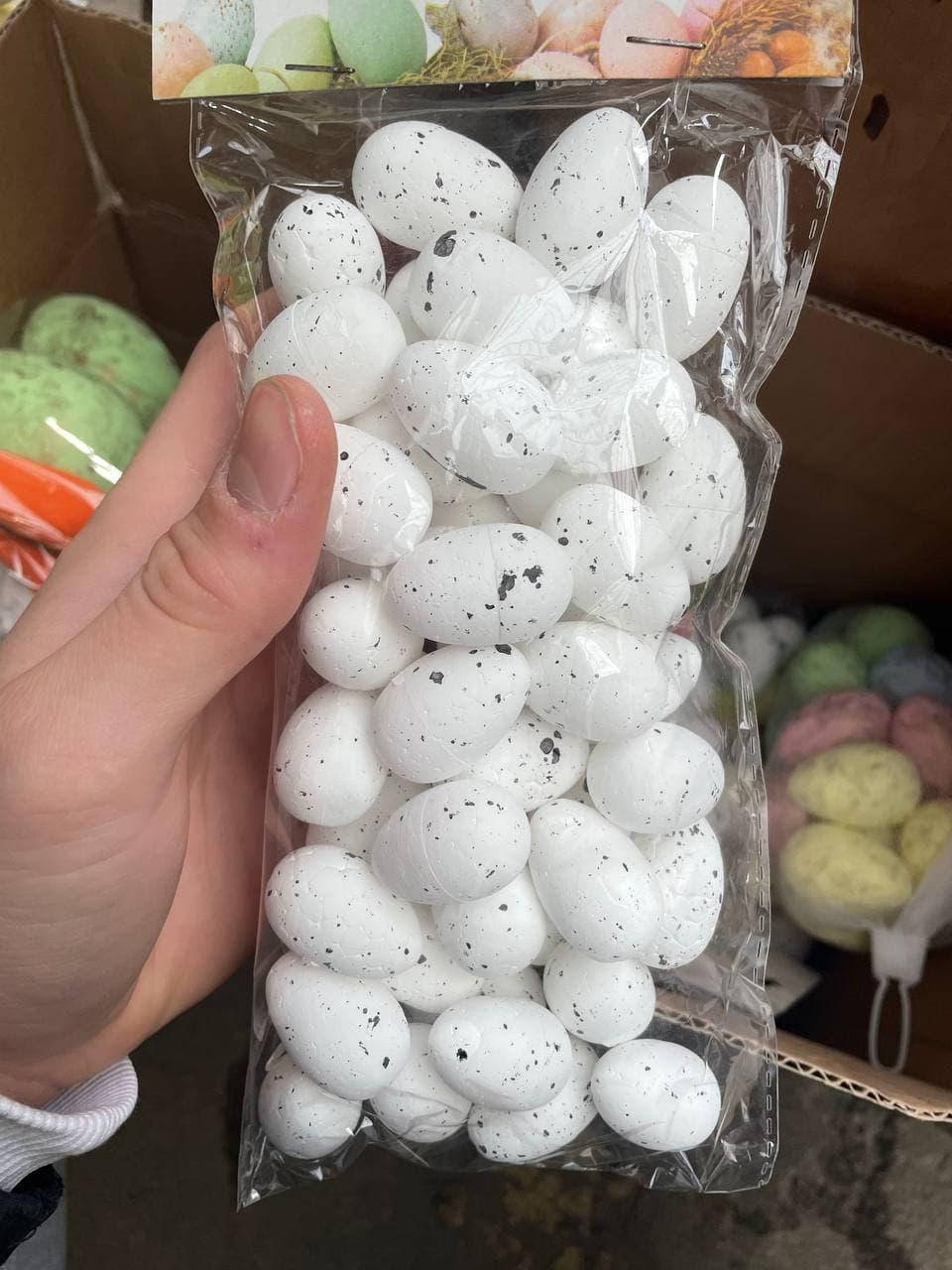 

Набір до пасхи декоративний (яйця білі)