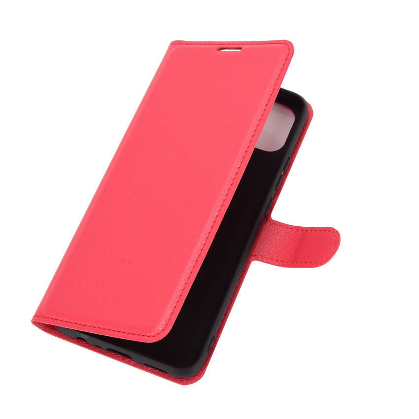 

Кожаный чехол книжка Lichee для OPPO A15 / OPPO A15s (9 цветов) красный