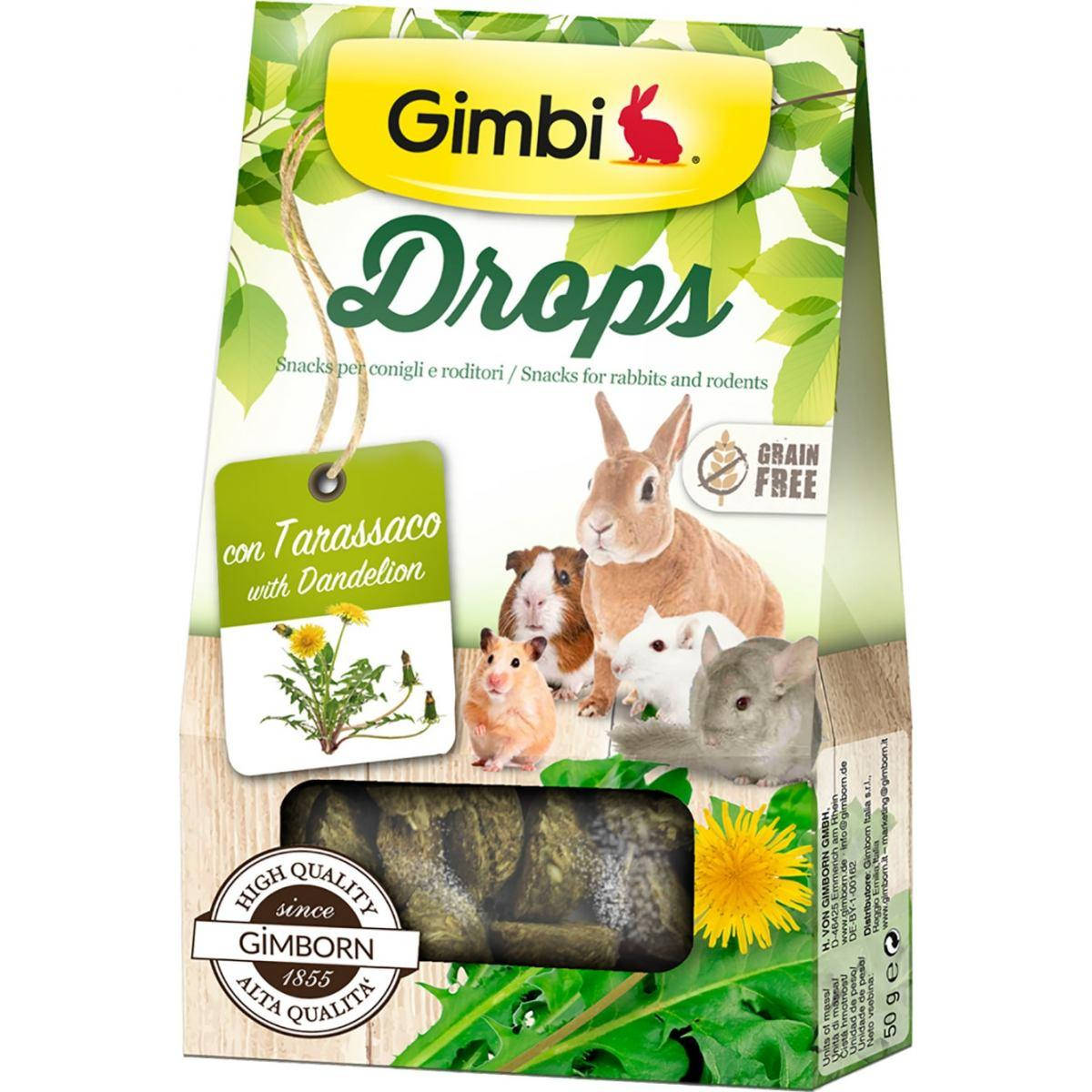 

Лакомство для грызунов GimBi дропсы с одуванчиком 50 г