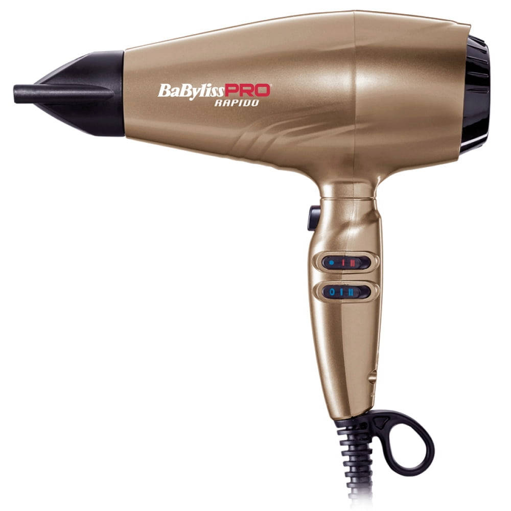 

Фен для волос BaByliss PRO BAB7000IGE Rapido Gold