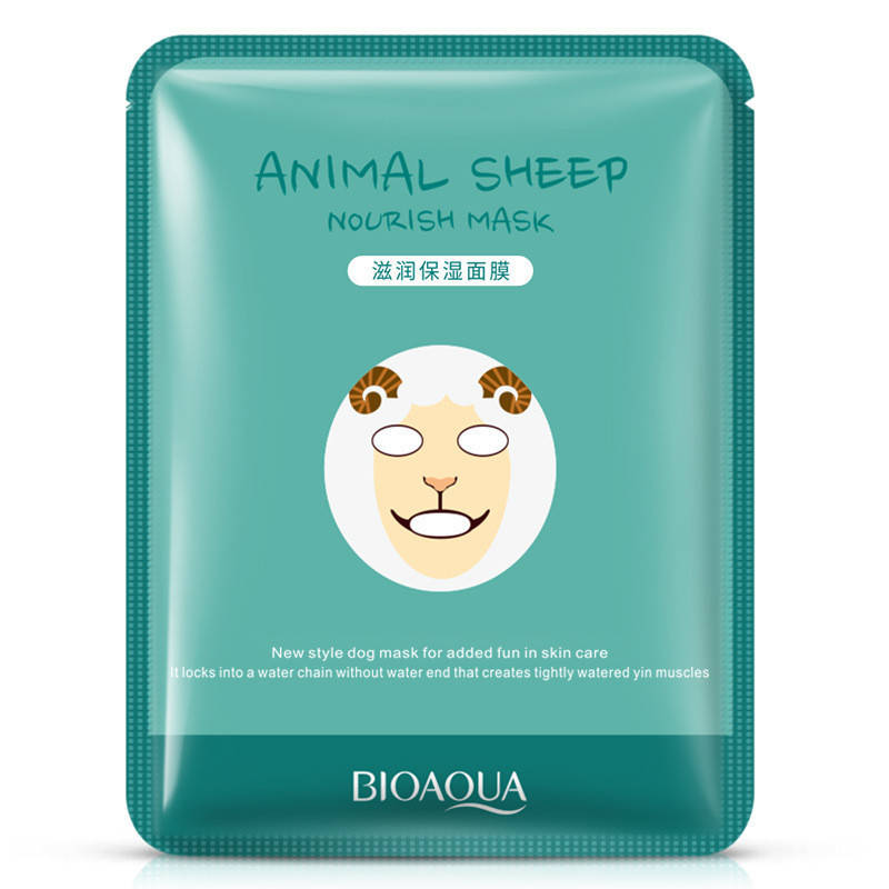 

Питательная маска для лица с принтом овечки Bioaqua Animal Dog Addict Mask (30г)