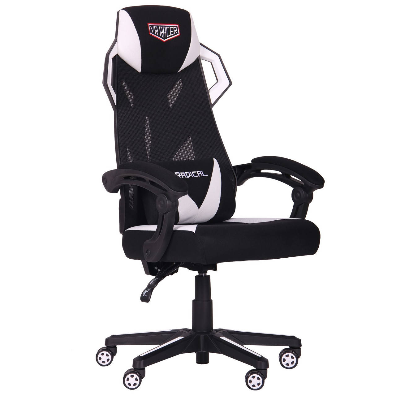 

Геймерское кресло VR Racer Radical Brooks черный/белый TM AMF