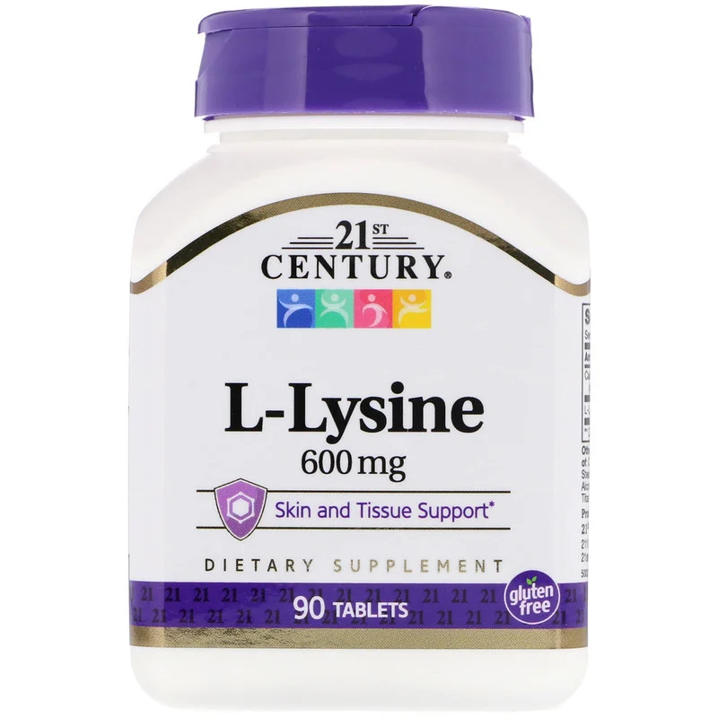 

Лізин L-Lysine 600 мг 21st Century 90 таблеток