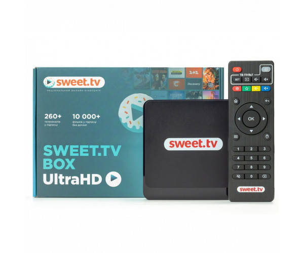 

Smart-TV приставка iNext SWEET.TV BOX Ultra HD 1/8 Гб