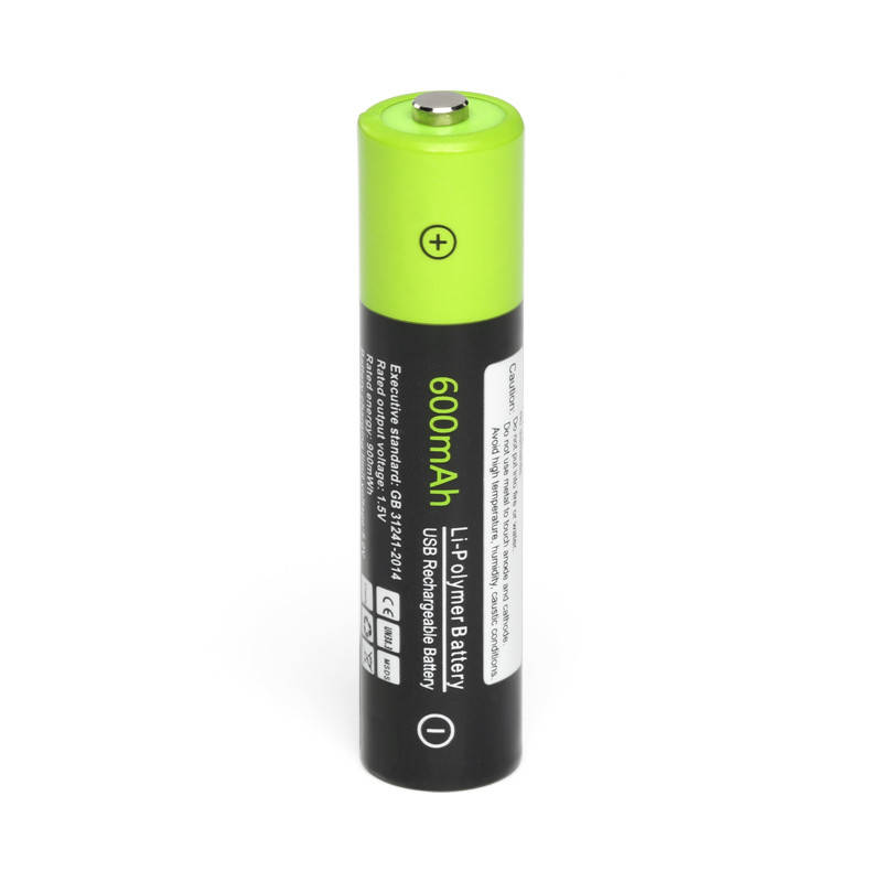 

Батарейка аккумулятор ZNTER АAА 1,5V 600 mAh заряд от micro USB