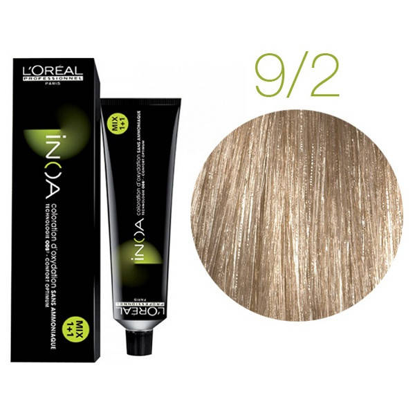 

Крем-краска для волос L'Oreal Professionnel INOA 9/2 Очень светлый блонд 60 мл (4697Qu)