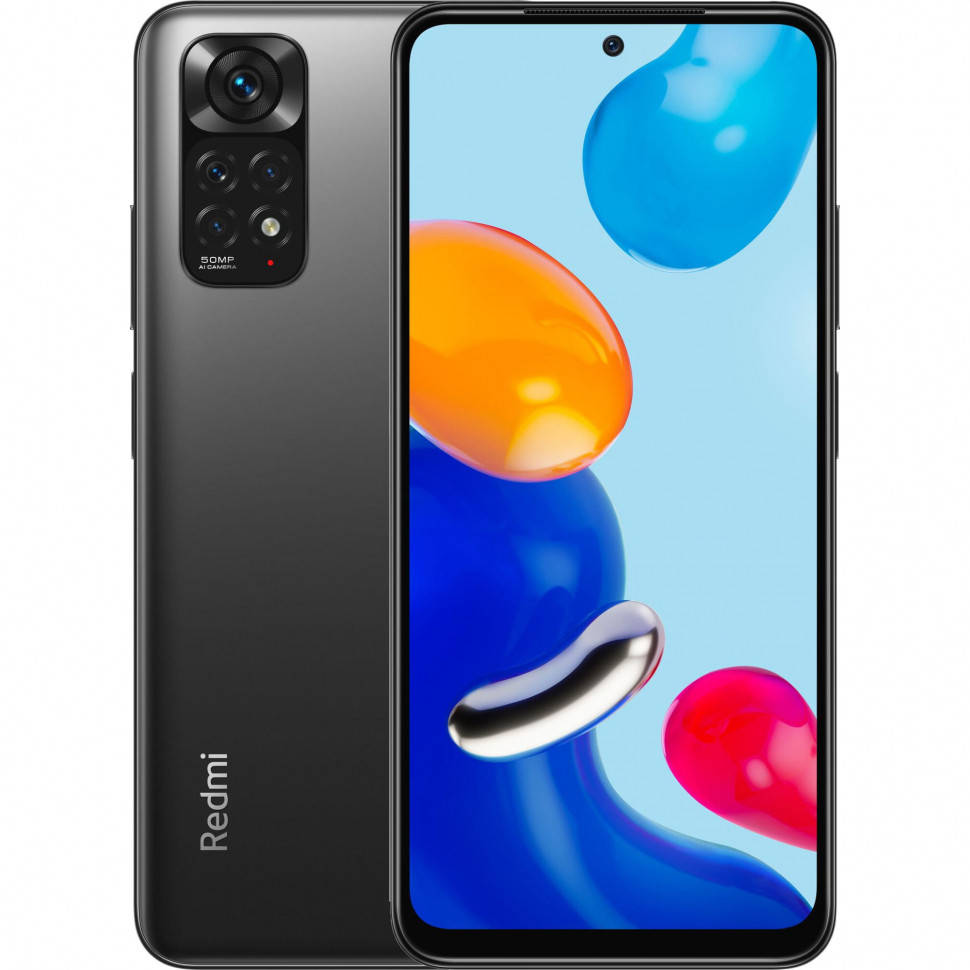 

Xiaomi Redmi Note 11 6/128Gb no NFC (6/128Gb Graphite Gray), Серый