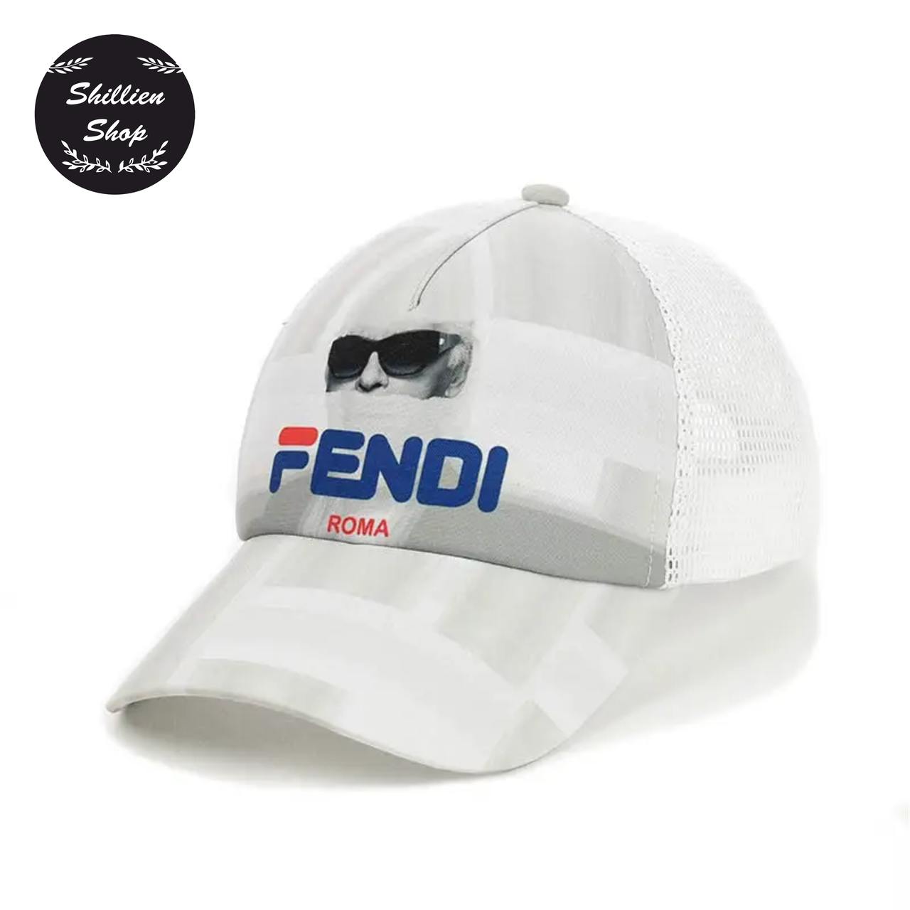 

● Летняя кепка бейсболка с сеткой - Fendi / Фенди ●, Белый