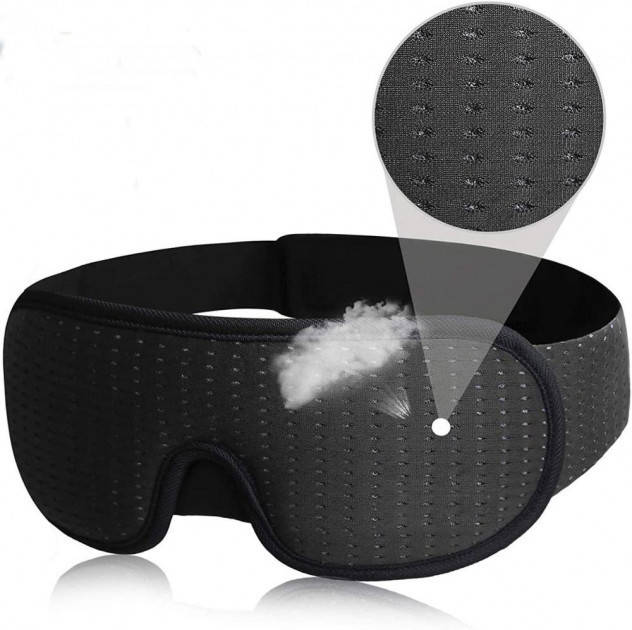 

Маска для сна дышащая Silenta 3D Breath Black, Черный