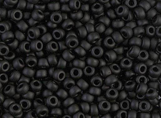 

Японський бісер Miyuki Круглий 10/0 0401F Black Matted