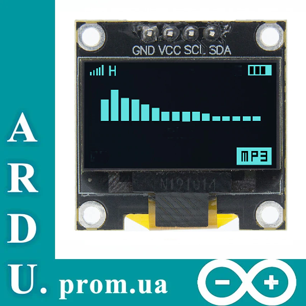 

0.96 OLED дисплей модуль 128х64 Arduino [#5-7]