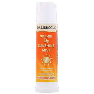

Витамин D3, натуральный апельсиновый вкус Dr. Mercola, Sunshine Mist, 25 мл (MCL-01467)