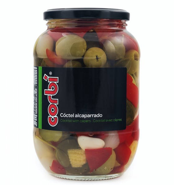 

Оливки зеленые и маслины без косточек с овощами Corbi 835 г Испания
