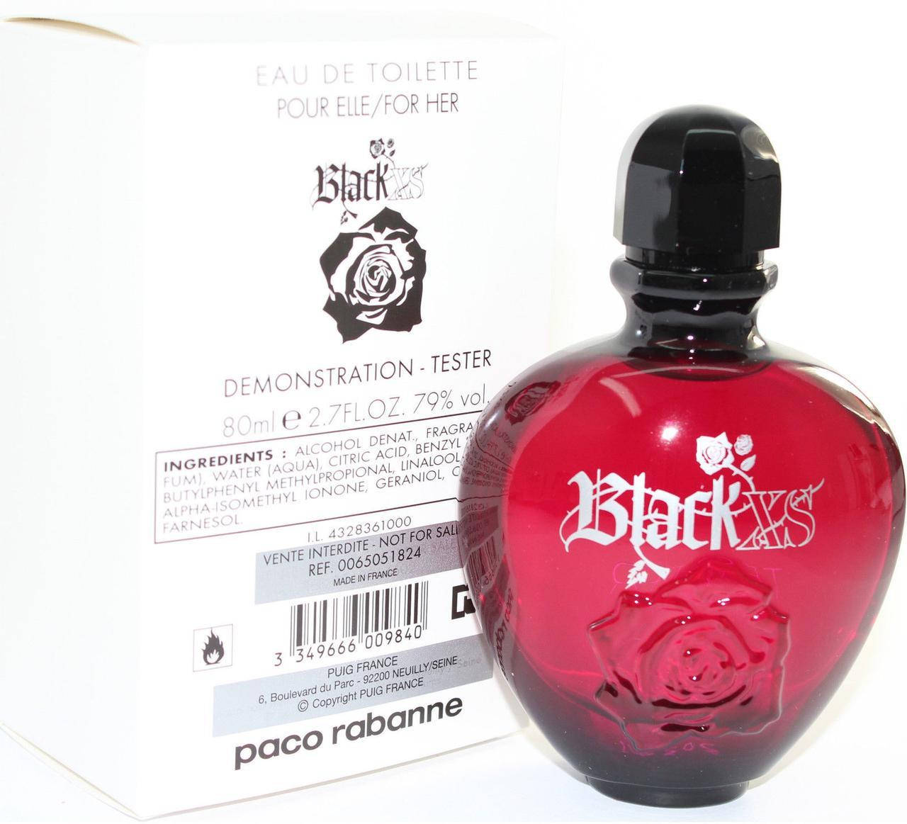 

Тестеры парфюма Paco Rabbane Xs Black 80 ml