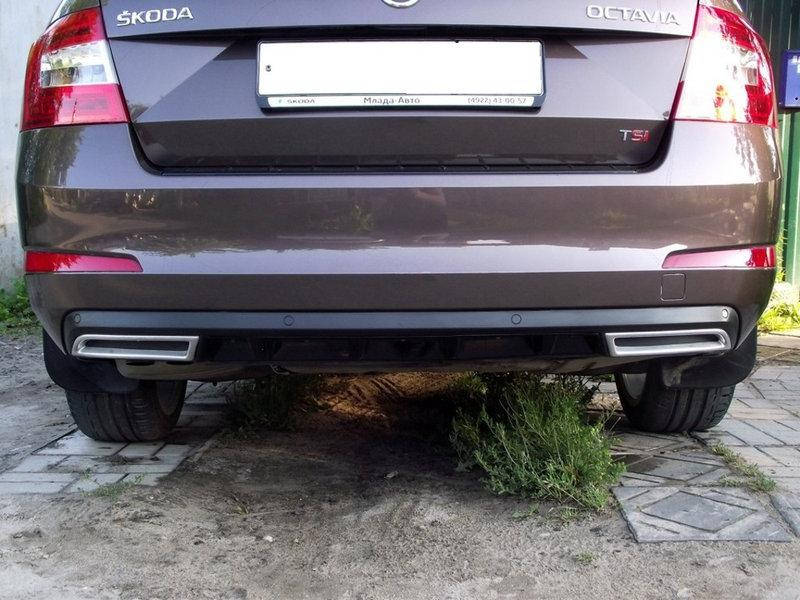 

Диффузор заднего бампера Skoda Octavia A7 2013- AVTM