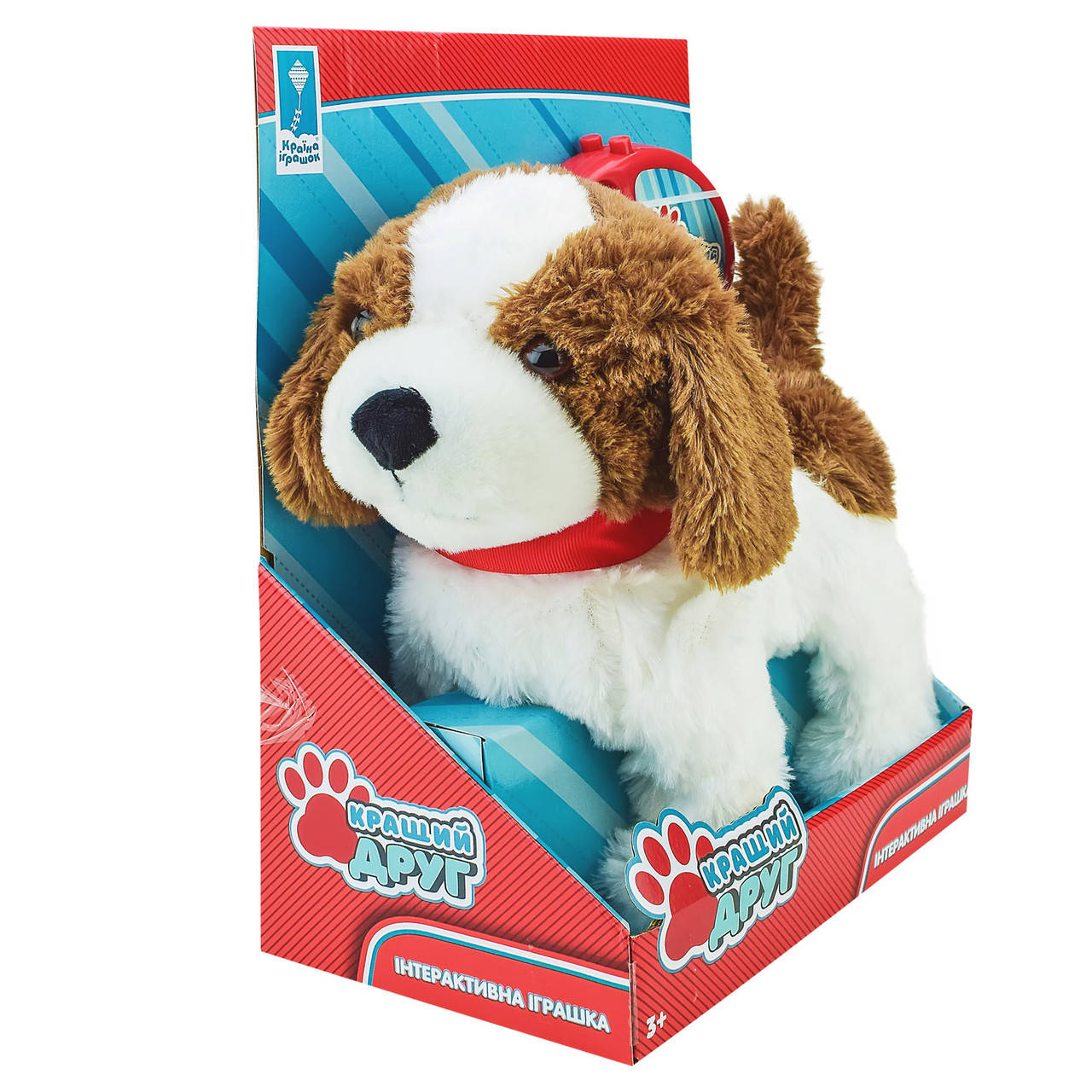 

Собачка на поводке, мягкая интерактивная игрушка 26 см, "Кращий друг" PL8203, Коричневый