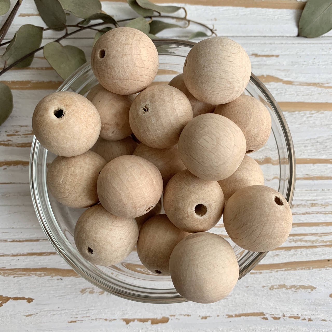 

Бусина из бука 25 мм