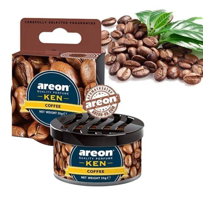 

Ароматизатор Areon (Освежитель воздуха в машину) "KEN" - сухой в банке_Coffee