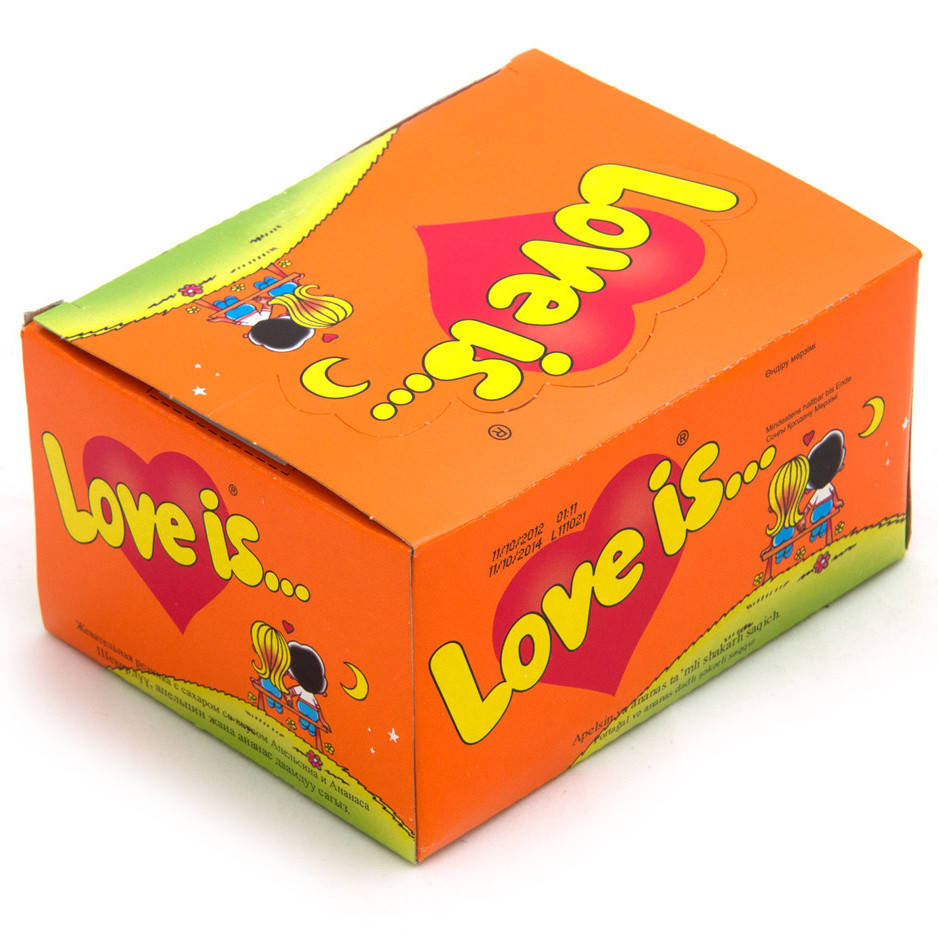 

Жвачки "Love is..." апельсин-ананас