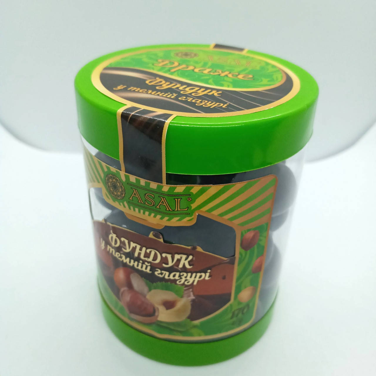 

Драже Фундук в темной глазури 170г ASAL