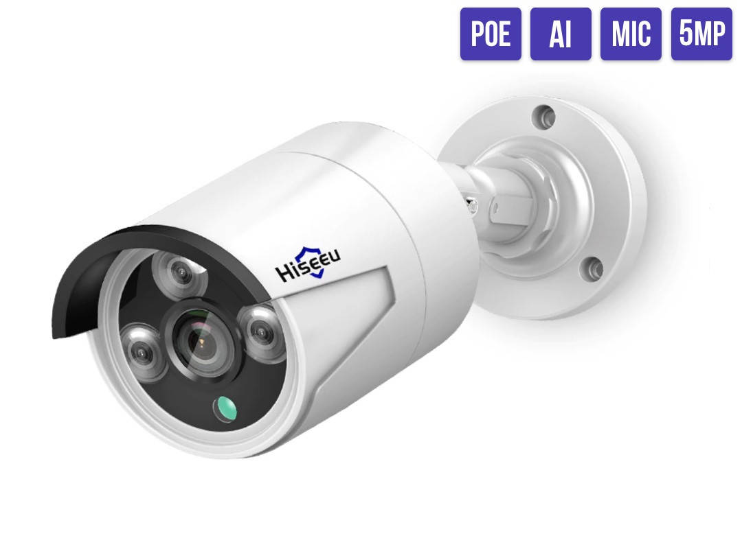 

5Мп IP POE Камера видеонаблюдения Hiseeu HB615-P 3,6мм