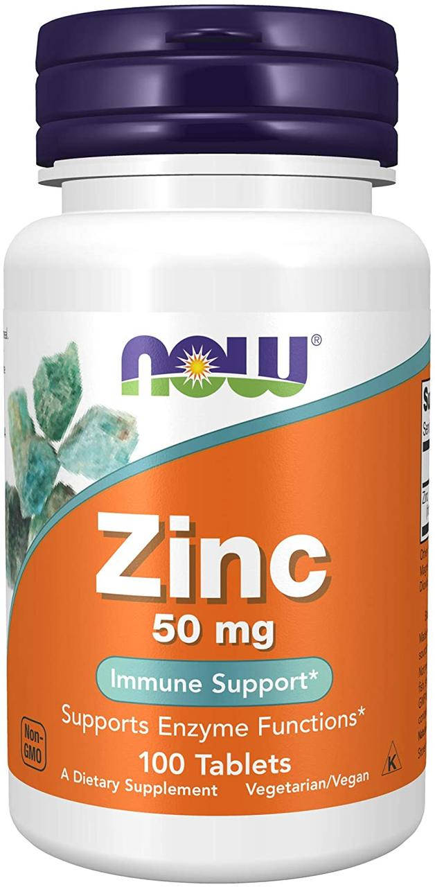

Now Foods Zinc Gluconate 50mg 100 таблеток