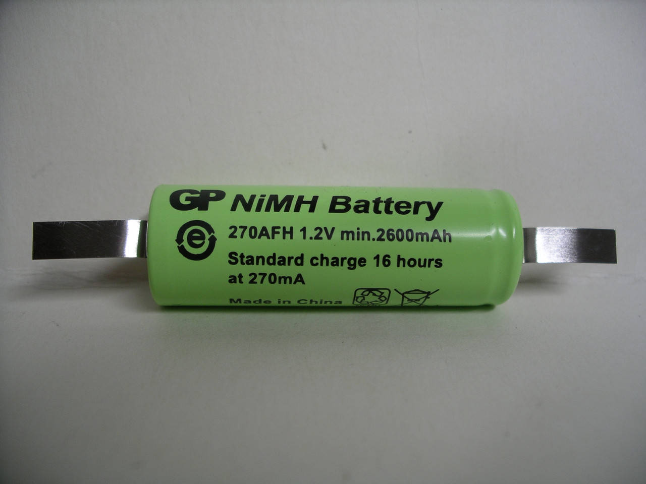 

Аккумулятор GP 270AFH 2700mAh NiMH 1.2V A HR-AU технический с выводами под пайку