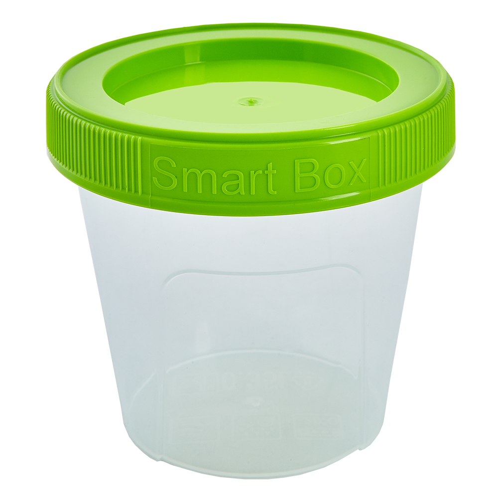 

Контейнер "Smart Box" круг. 0,35л. (прозрачный/оливковый)