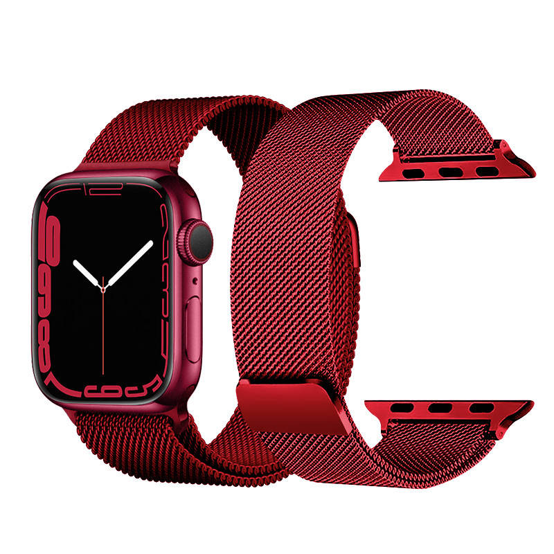 

Ремешок Apple Watch 38/40/41mm миланская петля Red