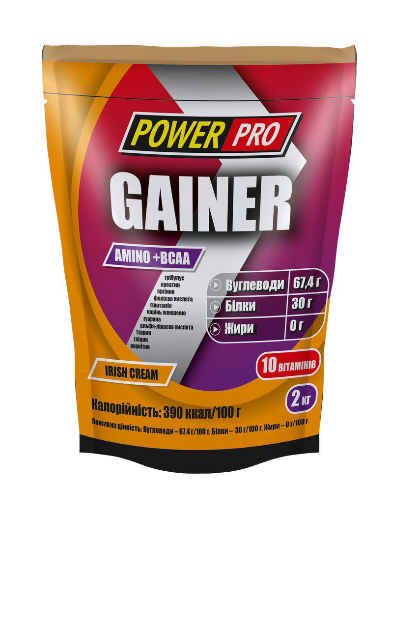 

Гейнер Power Pro Gainer Amino+BCAA 2000 г