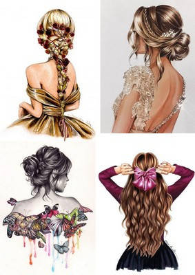 

Вафельна картинка для кондитерских виробів Для жінок (листок А4) 41